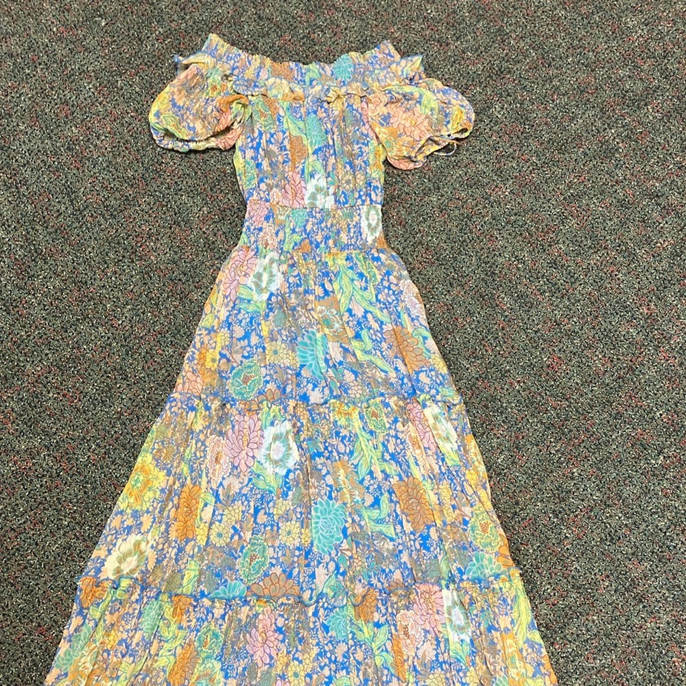 Floral Off-Shoulder Maxi Dress